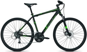 Rixe Cross XC40 Fahrrad in Seitenansicht vor weißem Hintergrund.