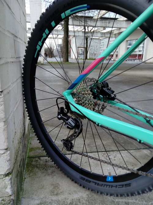 Scheibenbremse am Rad des Cube Access WS Pro Mountainbikes.