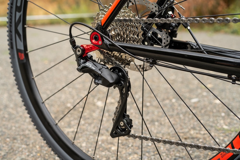 Schaltung Shimano 105 am Cube Cross Race 2019 Cyclocrossbike.