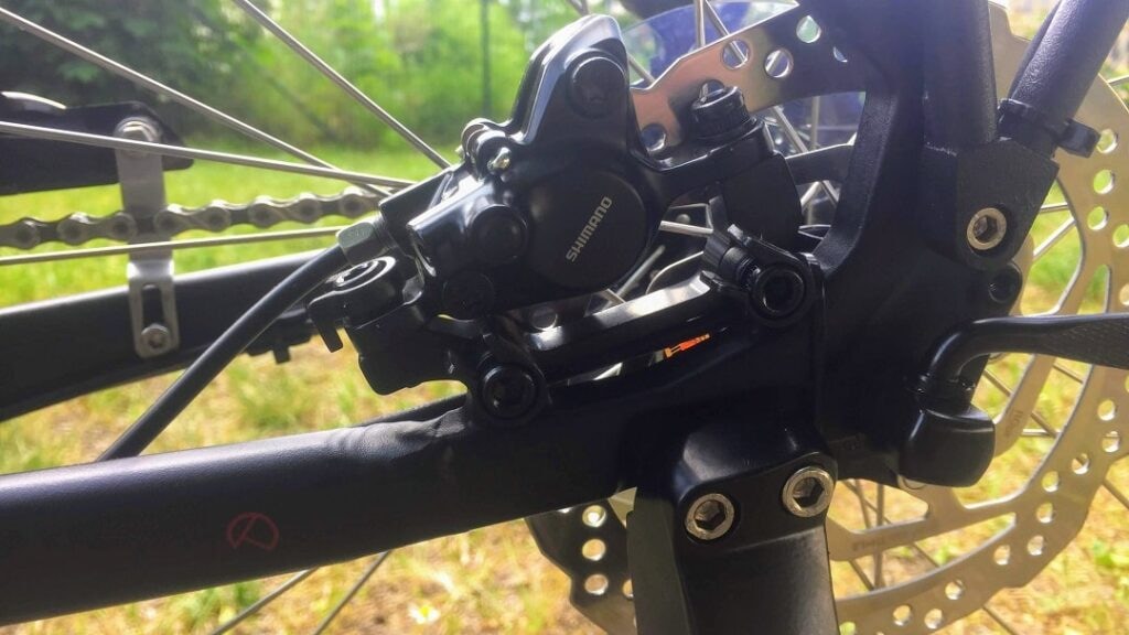 Nahaufnahme der Scheibenbremse am Kalkhoff Endeavour 3.B Move LB 2020 E-Bike.