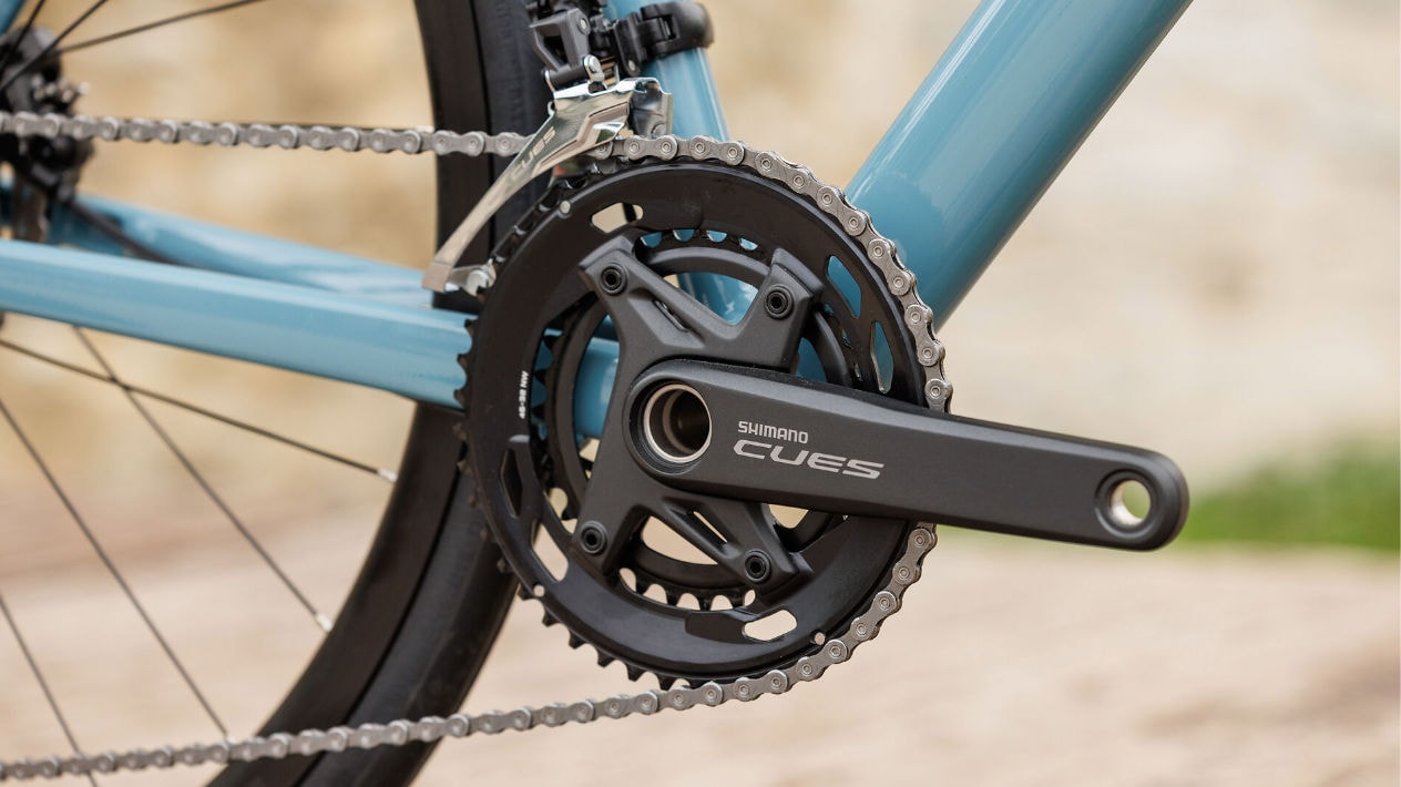 Cube Attain Neuheiten Modelle 2027 im Vergleich Pro surfblue´n´black Detailbild Shimano Cues