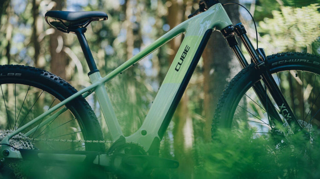 Cube Reaction Hybrid 2027 Modelle Neuheiten im Vergleich ONE 720 cactus´n´black Nahaufnahme
