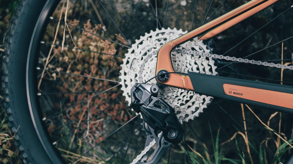 Cube Reaction Hybrid 2027 Modelle Neuheiten im Vergleich SLX 800 autumn´n´black Detailbild Shimano XT