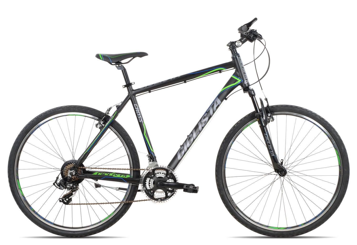 Ciclista Cross Herren | 55 cm | black blue green