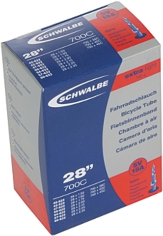 SCHWALBE Schlauch  ZollNr.19A EXTRALIGHT Zoll, 27,5 Zoll/28 Zoll/29 Zoll