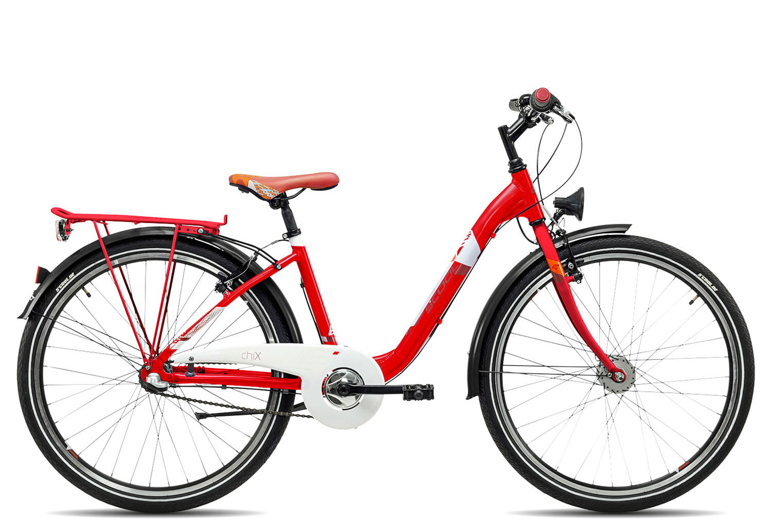 SCOOL chiX steel 26 3-S | 38 cm | red